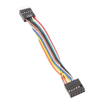 pentru Placa de baza la Șasiu Cablu Adaptor,USB 9-Pin 11-Pini de sex Feminin Cablu de Conversie 24AWG, 5Pcs