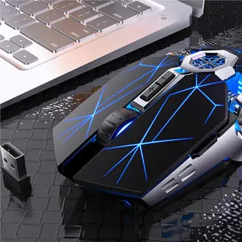 A7 USB Wireless Mouse Silențios pline de culoare RGB Optical Gaming mouse pentru