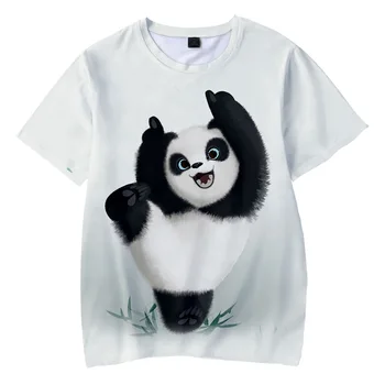 2023 Animale Drăguț Panda 3D Imprimate T-shirt Doamnelor Bărbați, Băieți și Fete Harajuku Maneci Scurte Funny T-shirt Graphic Kawaii Haine