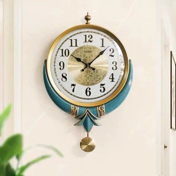 Nordic ceas de perete mut leagăn ceas living agățat ceasul agățat ceas de perete decor ceas cu pendul atmosferice de uz casnic