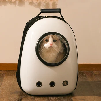 Pisica sac ieși portabil vara respirabil umăr cat școală sac mare capacitate capsulă spațială cat externe consumabile pentru animale de companie