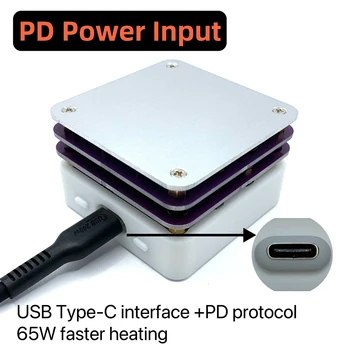 PD 65W Mini Placă Fierbinte Display OLED SMD Preîncălzitor de Tip C Preîncălzire Placă de Încălzire pentru PCB Bord Lipit Dezlipit Instrumentul de Reparare