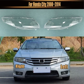 Pentru Honda City 2008~2014 Față Faruri De Coajă Transparent Far Acoperi Abajurul Plexiglas Înlocui Original Lampshdade