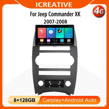 Pentru Jeep Commander XK 2007 2008 4G CARRPLAY 9INCH 2Din Radio Auto Multimedia GPS Sistem de Navigare Android FM Accesorii Auto BT