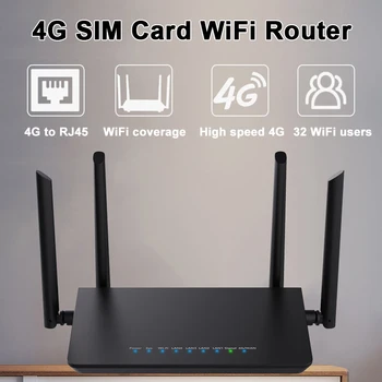 LTE CPE 4G router 300m CAT4 32 utilizatorii wifi WAN RJ45 LAN wireless modem SIM 4G și wifi router