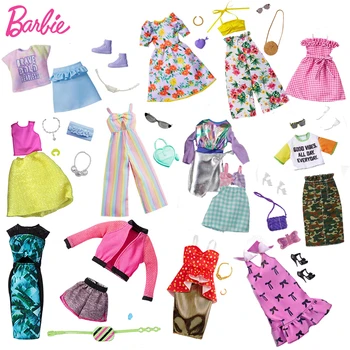 Jocuri Barbie originale Accesorii Haine de Moda Costum de 30cm Păpuși Barbie Haine, Jucarii pentru Copii Fete Papusa Accesorii Rochie