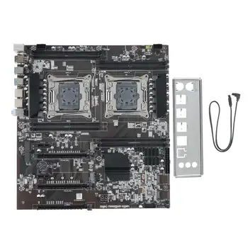 X99 Dual-Socket Placa de baza Miniere Placa de baza LGA 2011-3 Dual CPU Memorie DDR4 Slot PCI-E 16X SATA2.0 NVME Interfață M. 2