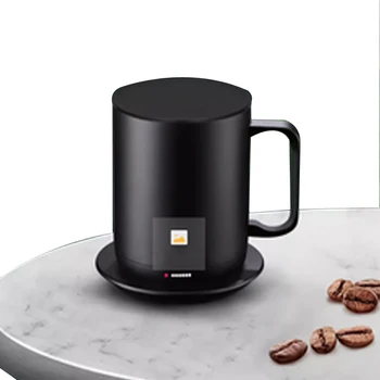 Smart Cana Incalzita Ceașcă De Cafea Aplicație Controlată De Control Al Temperaturii Cana De Control Al Temperaturii De 55 De Grade Din Oțel Inoxidabil Vid Modern
