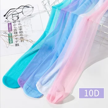 Femei Sexy chilot net stramte ciorapi de nailon anti cârlig tentația de mătase subțire bomboane ciorapi de culoare transparent bomboane de culoare PR17