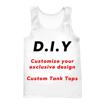 2023 Vânzare Fierbinte Diy Design Personalizat Propriul Stil Poliester 3D Imprimate Topuri Tricouri Barbati Femei Hip Hop Topuri Rezervor Furnizori Pentru Drop Shipper
