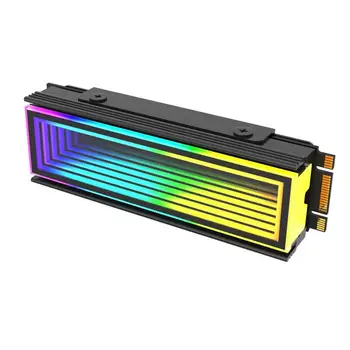 SSD Radiator M. 2 Radiator SSD Radiator Cooler Pentru M2 SSD de Răcire DC 5V SSD radiator Cu ARGB Lumina de Aluminiu din Aliaj de Magneziu M2