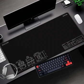 Xxxl Mousepad Alb Negru Mause Pad Gamer Personalizate, Mouse Pad Viteza Non-alunecare Pad Birouri Accesorii 800x400 Rogojini Birou Covor 120x60