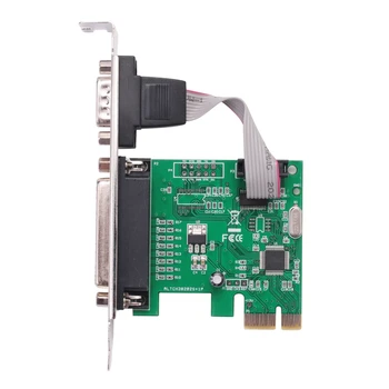 RS232 Port Serial RS-232 COM & DB25 Printer Port Paralel LPT Să PCI-E PCI Express Card Adaptor Convertor WCH382L Cip