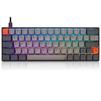 De Vânzare la cald Rgb Tastatura Hot-swappable Keyboard 60% Mecanice Tastatura Usb CNC Aluminiu USB de Tip C Nootebook Cherry 12 Luni