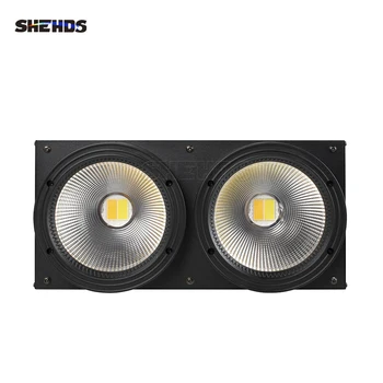 SHEHDS LED 2 Ochi 200W DMX Rece+Alb Cald COB de Mare Putere Blinder Etapă Lampa pentru Teatru Concert Efect Decorativ Lumina