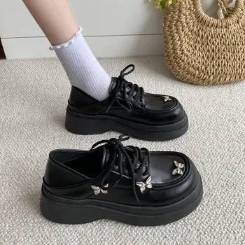 Noul Design Lolita Gotic Pantofi De Femeie Platforma Stil De Colegiu Din Piele Pu Pompe De Femei Punk Mary Janes Tocuri Uniforme Pantofi