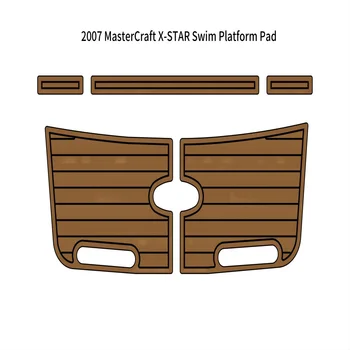 2007 MasterCraft X-STAR Platforma de Înot Pad Barca EVA Faux Spuma din lemn de Tec Punte Podea Mat