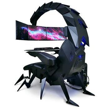 Fierbinte de vânzare gravitație zero CLUVENS Scorpion PC gaming cockpit complet electrice se întinde pentru 3 monitoare IW-SK scorpion