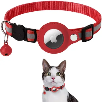 Apple Airtag tracker protector împotriva animale de companie lipsă de poziționare zgarda pisica reflectorizanta bell guler accesorii pentru animale de companie câine