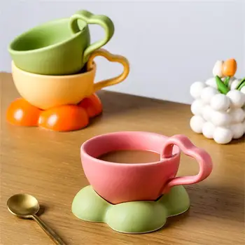 Ceramica Cești de Cafea Creative mic Dejun Cesti de Mare Frumusețe Cani Ins Stil Lapte Ceai Ceașcă de fulgi de Ovăz cu Iaurt mic Dejun Cana Cadou pentru Fata