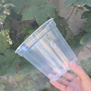 3Pcs Transparent Ghivece de Flori din Plastic Orhidee Ghivece Cu Gauri Respirabil Cuttage Experiment Observarea Plantelor de Ghiveci de flori