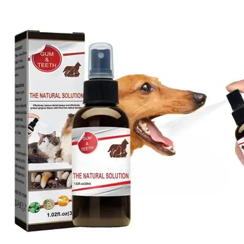 Câinele Respirație Odorizant Spray 30ML Animale de companie de Curățare Dinte Spray de Îngrijire Câine Soluție de Companie Elimina Câine Rău Respirația Grijă Spray Consumabile pentru animale de Companie