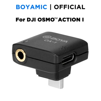 BOYA OA-1 Mini Microfon Audio cu Adaptor 3.5 mm TRS Microfon Port de Tip C, Portul de Încărcare Înlocuire pentru DJI OSMO de Acțiune aparat de Fotografiat