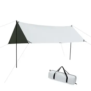 În aer liber Camping Turist Prelata Copertina Parasolar Îngroșa Aliaj de Aluminiu Anti-UV rezistent la apa Adăpost de Soare