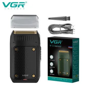 VGR aparat de Ras Electric Profesional de Tuns Barba aparat de Ras Portabil Mini aparat de Ras cu Piston Ras 2 Lama de Încărcare USB pentru Bărbați V-353