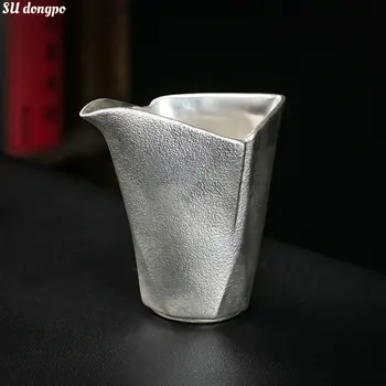 Lucrate Manual Din Argint Aurit Stil Chinezesc Corect Ceașcă De Creație Ceramică Ceașcă De Ceai De Înaltă Calitate Ceai Dozator Kungfu Set De Ceai Cadouri De Afaceri