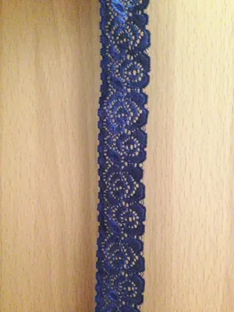 Bleumarin zakka elastic elastic dantela 2,5 cm lățime 20meter/lot francez dantela rose model de dantela pentru DIY nunta mireasa deco,bentita