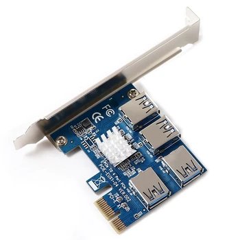 PCIE, PCI-E PCI Express Riser Card Riser Card 1X La 16X de la 1 La 4 USB 3.0, Slot de Multiplicare Hub Adaptor