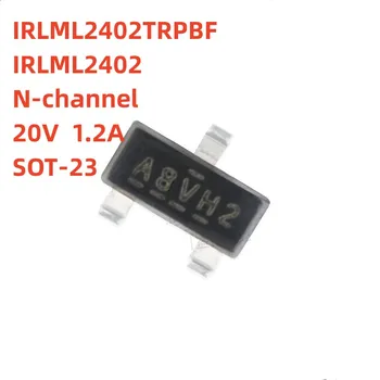 100% original Nou [50buc/1lot] IRLML2402TRPBF IRLML2402 N-CH MOSFET SOT23 20V/1.2 a