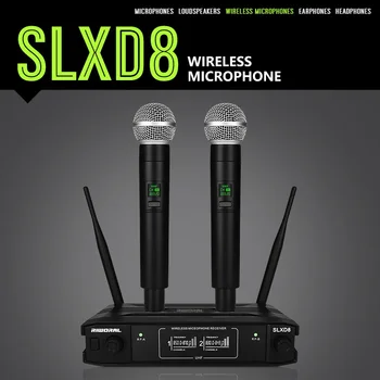 SLXD8 Microfon Wireless Inteligente de Reducere a zgomotului de Înregistrare Echipamente de Studio Portabil UHF Vocal Cardioid Microfon