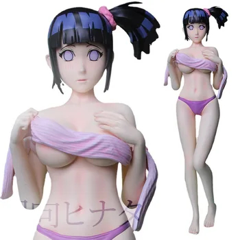 2023 25cm Naruto Costume de baie Bikini Ninja Hyuga Hinata Acțiune Figura Jucarii Model Ornamente Papusa Decor de birou Cadou de Crăciun