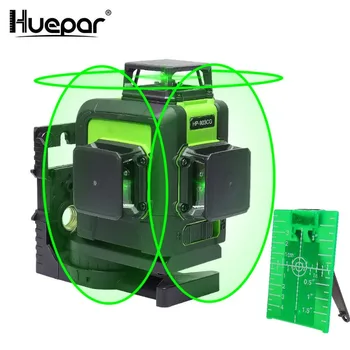 Pro Huepar 360 903CG, Baterie Reîncărcabilă Litiu&Outdoor Modul Puls Fascicul de Verde 3D 12 Linii Rotative Terenuri Nivel Nivel cu Laser