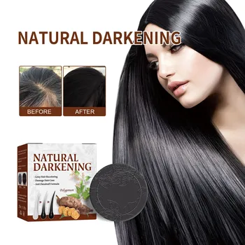 Păr Hrănitoare Sampon Sapun Polygonum Păr Întunecare Organic Sampon Sapun De Curatare Manual Bar Păr Îngrijire Naturale