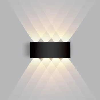 Lumini cu LED-uri Lampă de Perete Impermeabil în aer liber cu Grădină de Iluminat Moderne simplitate Cameră Decor Lampa Iluminat Interior Scari de Perete de Lumină