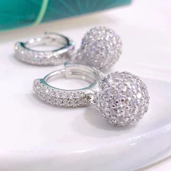 CADERMAY 2023 la Modă de Ziua Îndrăgostiților Real Argint 925 Moissanite Cercei cu Diamante Personalizate Bijuterii de Moda Pentru Femei
