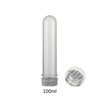 (30buc/lot)100ml Tub Cilindric Sticle de Plastic, Tub de Testare Cu Capac Ambalaj de Sticlă , Goale de Aluminiu Capac de Sticla