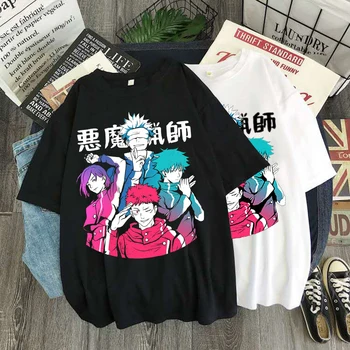 Vara Femei T-shirt Anime Japonez Jujutsu Kaisen Grafic Tricouri Topuri Harajuku Supradimensionate Gotic Maneca Scurta Tricou