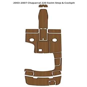 2003-2007 Chaparral 220 Platforma de Înot Pilotaj Barca Spuma EVA Punte din lemn de Tec Etaj Pad