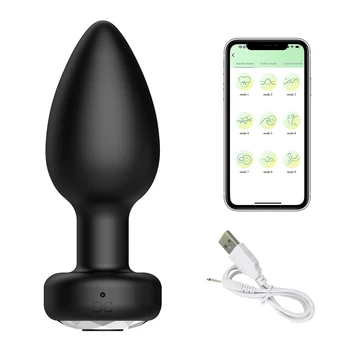Anal Vibrator pentru Femei Butt Plug APP Control de la Distanță de Prostată, Penis artificial Masaj Bluetooth Sex Tooys Pentru Om Gay Masturbator Sex-Shop