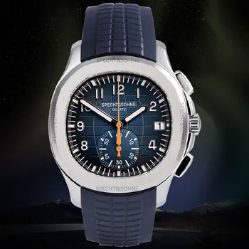 Relojes Hombre PP 2022 Nou Fierbinte Ceasuri Barbati Brand de Lux de sex Masculin Cronograf Sport Wristatch Cauciuc Quartz Watch 42MM