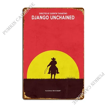 Django Unchained Placa De Metal Poster Pub Murală Garaj Bucataria Pictură Murală Tin Semn Poster